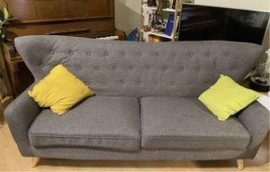 Jysk gray sofa for sale