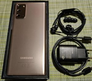 Galaxy Note20, 256GB, card independent, scratch-free, Mystic Bronze