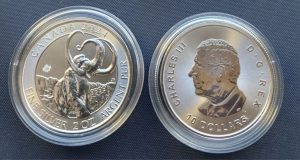 Kanada 2oz Mamut 2024 investicne striebro