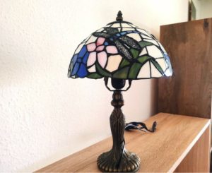 Tiffany table lamp for sale. Dragonfly