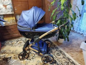 Stroller 3in1 Junama Fluo Line v3 Blue-brand new