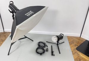 Set of flash lights for product photography