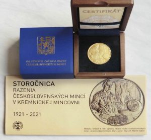 1 Oz - 100. výročí ražby čs. mincí - jen 100 ks !!