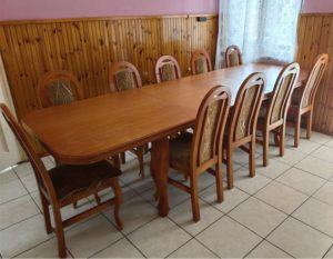 Dining table for 10 people