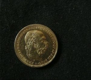 Franc Josef 1893 gold twenty crown