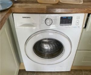 Large digital washing machine Samsung EcoBubble 8kg, A+++