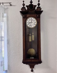 Antique Large 2 Weight Wall Clock