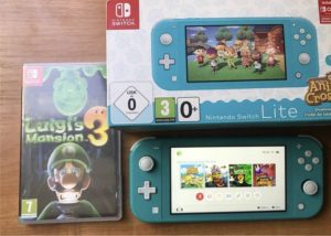 Nintendo Switch Lite + 4db játék