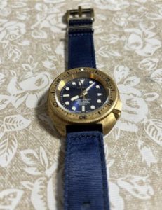 Uniquely built bronze diver's watch