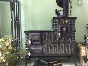 Ceramic tile oven stove