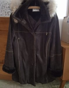 Leather coat size 46