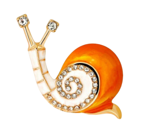 Brooch - Caramel Snail