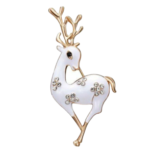 Hooping Baby Reindeer Brooch