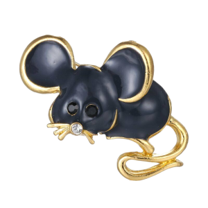 Brooch - Gold Tail Micky