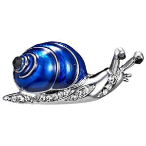 Brooch - Speedy the Blue Snail