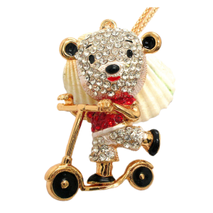 Speedy the Crystal Bear Brooch by Betsey Johnson