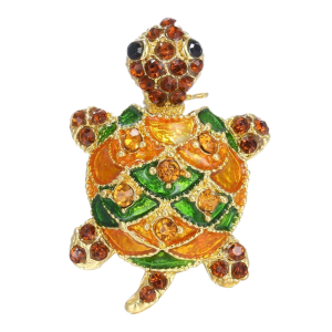 Brooch - Christmas Turtle