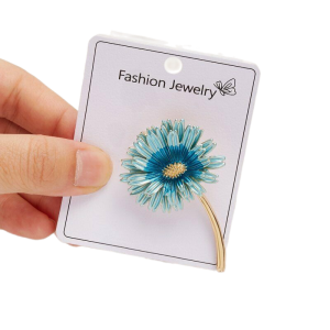 Turquoise Daisy Brooch