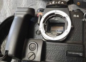 Leica R 4, frame, lens, winder, grip for sale together