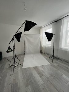 Studio set for photography