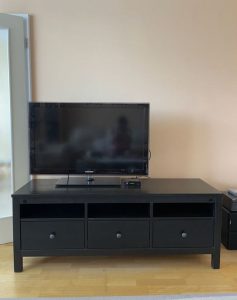 HEMNES IKEA, TV table, black-brown,