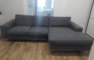 Sofa seating set L gray