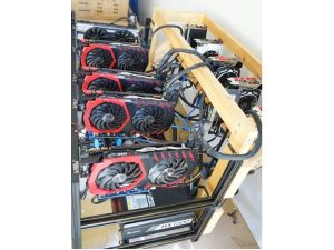 Ťažba RIG 10X 1070 s kartou Nvidia