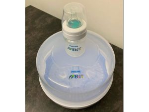 Parný sterilizátor Avent + fľaša Avent Anti-Colic