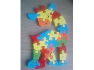 Žirafa – drevené puzzle