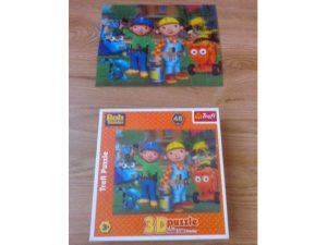 Puzzle 3D Borek stavitel 1x ZLOZENE-48ks