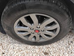 Hliníkový ráfik 5x114,3 + ventily tpms + pneumatika Continental