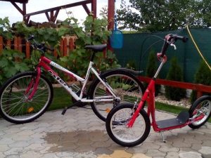 Bicykel s kolobezkou