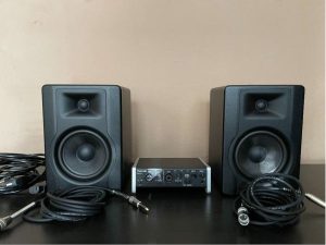 Štúdiové monitory m audio bx5 D 3 so zvukovkou