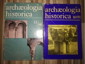 Archaeologia historica ročníky 11. a 16.