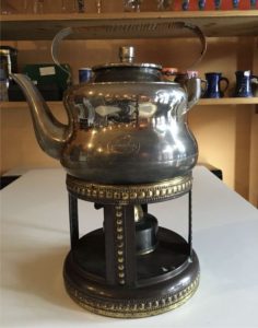 Teapot with spirit cooker