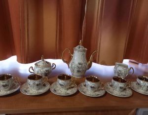 Bernadotte coffee set gold plated