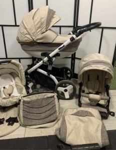 Mikrus stars II 3-in-1 stroller in beige beige