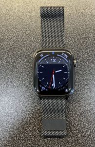 Apple Watch Series 8 Stainless Steel Graphite 45mm LTE + Milanese Loop