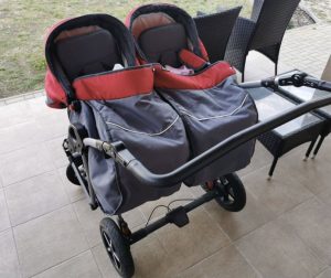 Dorjan Danny Sport 5 Twin 3in1 Gray/red stroller