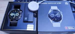 Huawei Watch GT 3 Elite 46 mm, fém szíjas, újszerű, garanciális