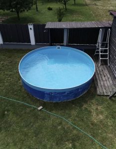 Pool + water heater used