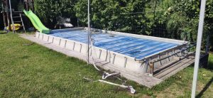 Bestway Syros 56474-17W1 732x366x132cm used pool with metal frame